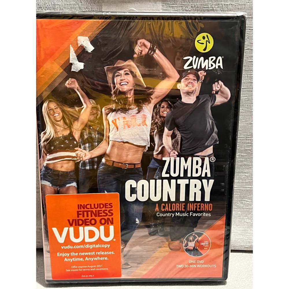 Zumba Country A Calorie Inferno DVD Country Music Favorites Fitness Workout NEW